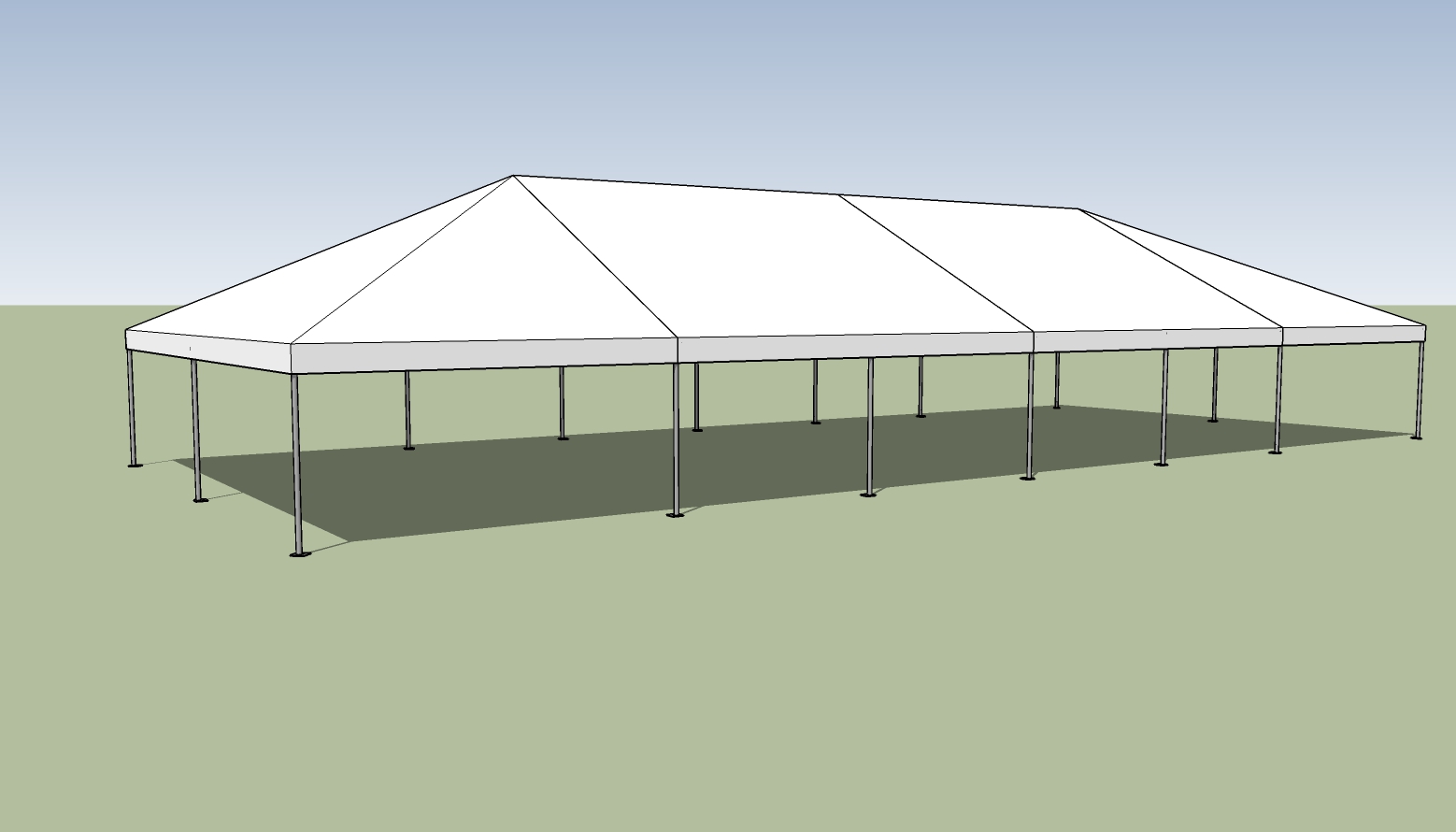 30x70 frame tent